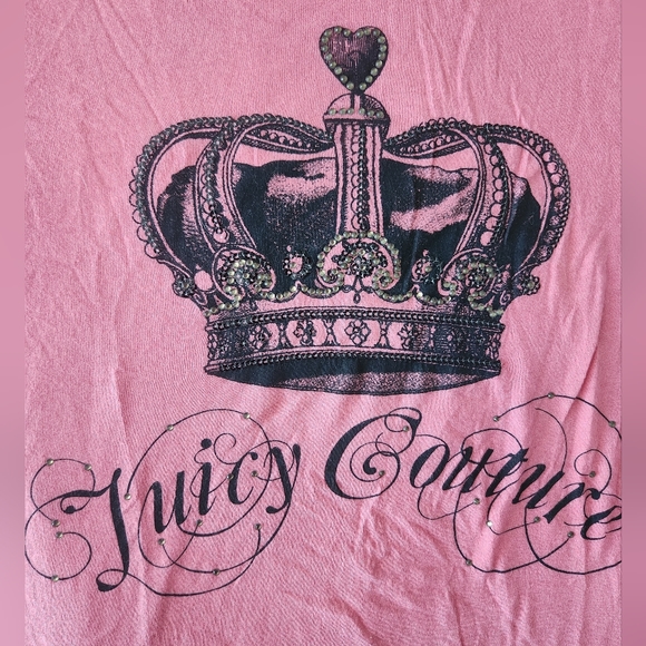 Juicy Couture pink t-shirt size L - Picture 2 of 5